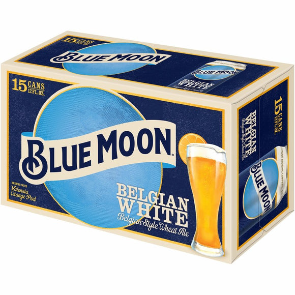 Blue Moon - Belgian White 15PK CANS - uptownbeverage