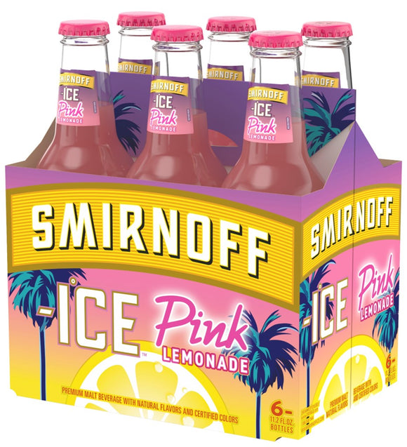 Smirnoff - Ice Pink Lemonade 6PK BTL no
