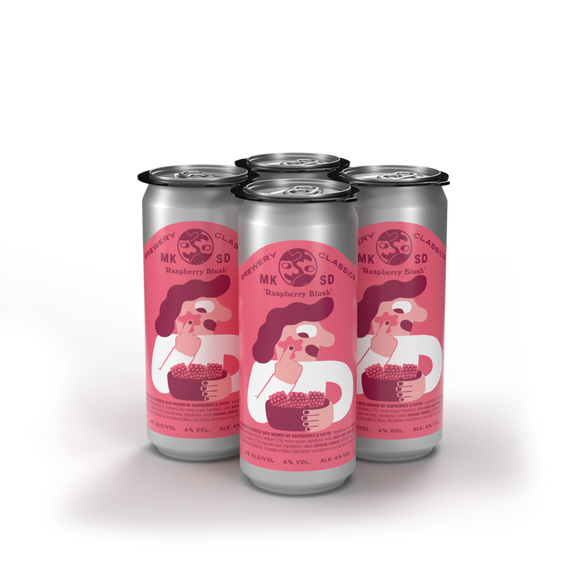 Mikkeller Brewing - Raspberry Blush 4PK CANS - uptownbeverage