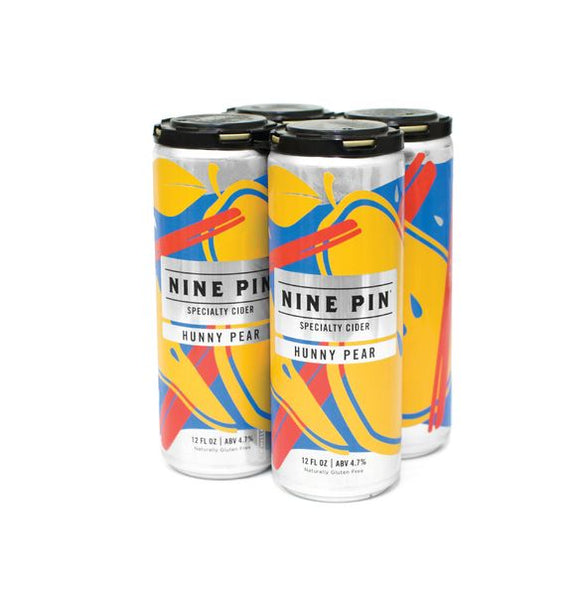Nine Pin Cider - Hunny Pear 4PK CANS - uptownbeverage