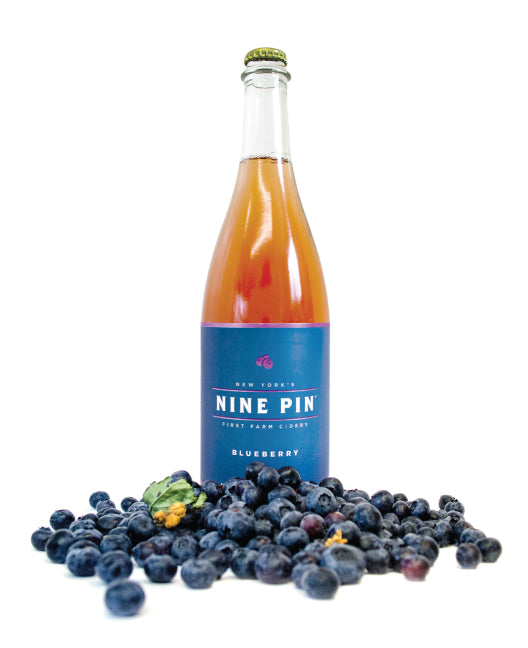 Nine Pin Cider - Single Bottle Blueberry 750mL - uptownbeverage