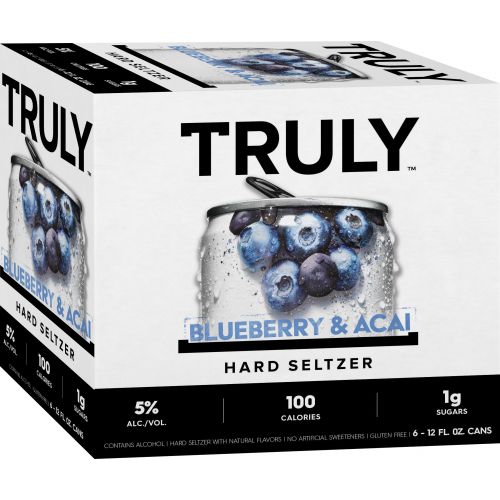 Truly Seltzer - Blueberry & Acai 6PK CANS - uptownbeverage
