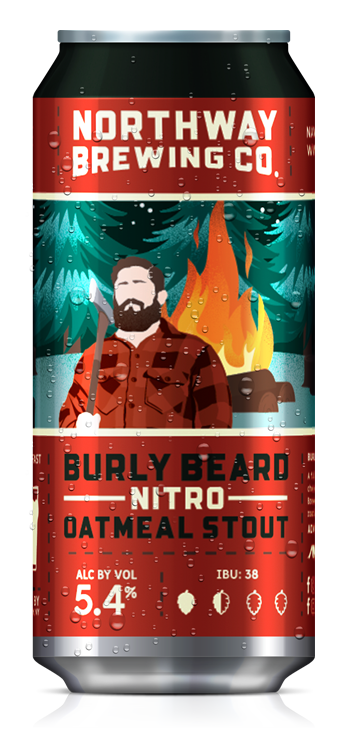 Northway Brewing - Burly Beard Nitro Oatmeal - uptownbeverage