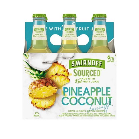 Smirnoff - Pineapple & Coconut 6PK BTL - uptownbeverage