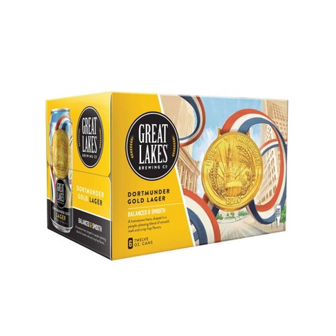Great Lakes Brewing - Dortmunder Gold Lager 6PK CANS - uptownbeverage
