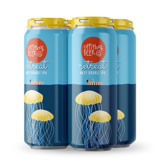 Offshoot Beer Company - Retreat (This Is A Hazy Double IPA) 4PK CANS - uptownbeverage