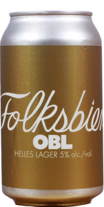 Folksbier - OBL Helles Lager 4PK CANS