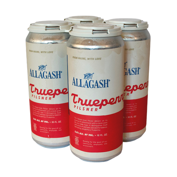 Allagash Brewing - Truepenny Pilsner 4PK CANS - uptownbeverage