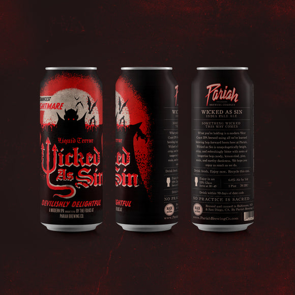 Pariah Brewing - Wicked As Sin IPA 4PK CANS