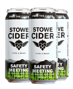 Stowe Cider - Safety Meeting 4PK CANS