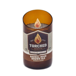 Torched Growler Candle 11oz: Barrel-Aged Brown Ale