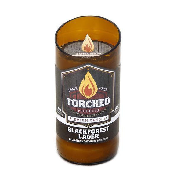 Torched Growler Candle 8oz: Black Forest Lager