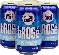 Citizen Cider - bROSé 4PK CANS - uptownbeverage