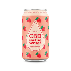 Untitled Art - CBD Sparkling Water Strawberry 6PK CANS