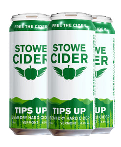Stowe Cider - Tips Up 4PK CANS