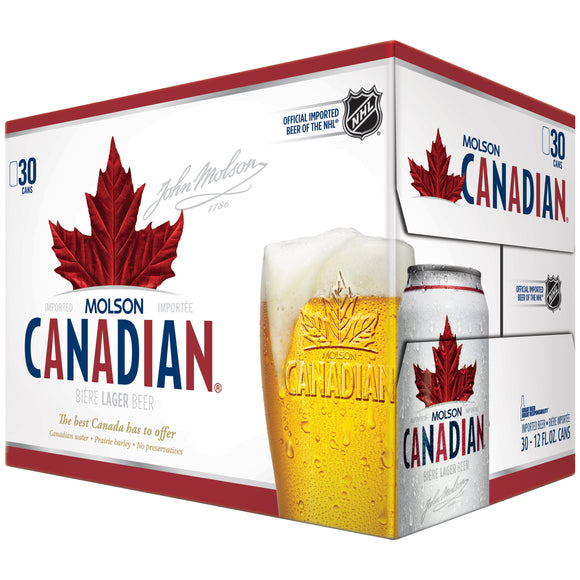 Molson Canadian - 30PK CANS - uptownbeverage