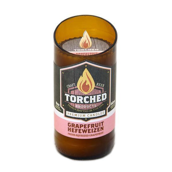 Torched Growler Candle 8oz: Grapefruit Hefeweizen