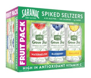 Saranac - Green Tea Seltzer Fruit Pack 12PK CANS