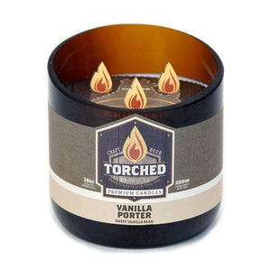 Torched Growler Candle 28oz: Vanilla Porter