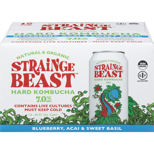 Strainge Beast Hard Kombucha - Blueberry Açaí 6PK CANS - uptownbeverage