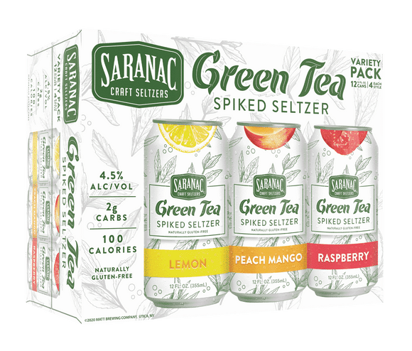 Saranac - Green Tea Spiked Seltzer Variety Pack 12PK CANS