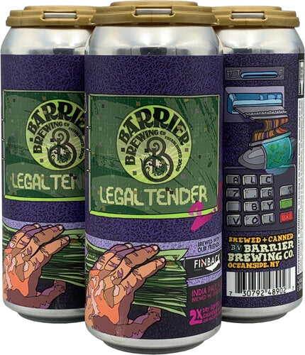 Barrier Brewing - Legal Tender 4PK CANS - uptownbeverage