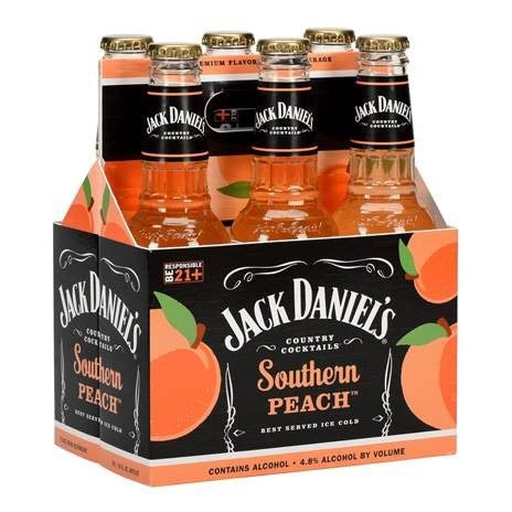 Jack Daniels - Southern Peach 6PK BTL - uptownbeverage