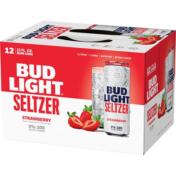 Bud Light Seltzer - Strawberry 12PK CANS - uptownbeverage