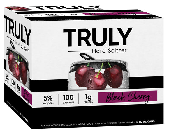 Truly Seltzer - Black Cherry 6PK CANS - uptownbeverage