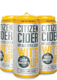 Citizen's Cider - Wit’s Up 4PK CANS - uptownbeverage